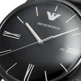  Shop Authentic Emporio Armani Minimalist Analog Black Dial Black Leather Strap Watch For Men - AR11573 - Luxxuri