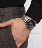  Shop Authentic Emporio Armani Aviator Multifunction Blue Dial Silver Mesh Bracelet Watch For Men - AR60024 - Luxxuri