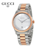 Shop Authentic Gucci G Timeless Silver Dial Two Tone Steel Strap Watch For Women - YA126564 - Luxxuri