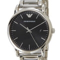  Shop Authentic Emporio Armani Luigi Quartz Black Dial Silver Steel Strap Watch For Men - AR2499 - Luxxuri