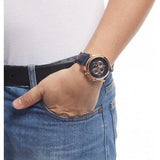  Shop Authentic Fossil Grant Automatic Blue Dial Blue Leather Strap Watch for Men - ME3029 - Luxxuri