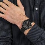  Shop Authentic Tommy Hilfiger Damon Quartz Black Dial Black Mesh Bracelet Watch for Men - 1791420 - Luxxuri