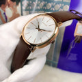  Shop Authentic Calvin Klein Posh Silver Dial Brown Leather Strap Watch for Men - K8Q316G6 - Luxxuri