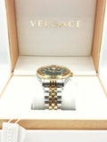  Shop Authentic Versace Hellenyium Quartz Green Dial Two Tone Steel Strap Watch For Men - VEVI00620 - Luxxuri
