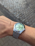  Shop Authentic Breitling Chronomat Automatic 36 Green Dial Silver Steel Strap Watch for Women - A10380101L1A1 - Luxxuri