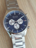  Shop Authentic Hugo Boss Pioneer Blue Dial Silver Steel Strap Watch for Men - 1513713 - Luxxuri