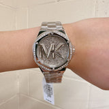  Shop Authentic Michael Kors Lennox Quartz Silver Dial Silver Steel Strap Watch For Women - MK7234 - Luxxuri
