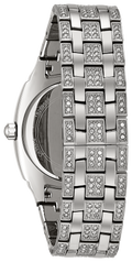  Shop Authentic Bulova Crystal Collection Phantom Silver Dial Silver Steel Strap Watch for Men - 96C002 - Luxxuri
