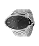  Shop Authentic Calvin Klein Minimal Grey Dial Silver Mesh Bracelet Watch for Men - K3M21124 - Luxxuri