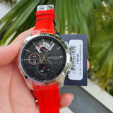  Shop Authentic Tommy Hilfiger Decker Quartz Black Dial Red Rubber Strap Watch for Men - 1791351 - Luxxuri