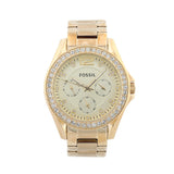  Shop Authentic Fossil Riley Gold Dial Gold Steel Strap Watch for Women - ES3203 - Luxxuri
