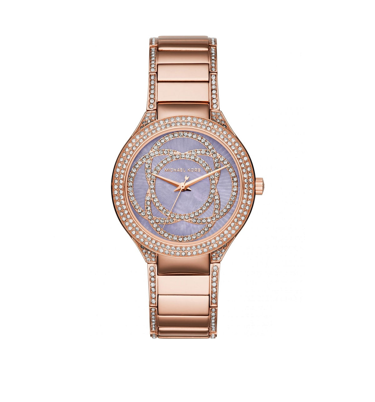 Shop Authentic Michael Kors Kerry Purple Dial Rose Gold Stainless Steel Strap Watch for Women - MK3482 - Luxxuri