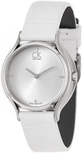  Shop Authentic Calvin Klein Skirt White Dial White Leather Strap Watch for Women - K2U231KW - Luxxuri