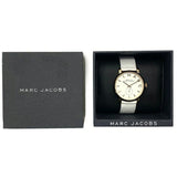  Shop Authentic Marc Jacobs Baker White Dial White Leather Strap Watch for Women - MBM1283 - Luxxuri