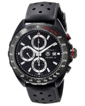 Shop Authentic Tag Heuer Formula 1 Automatic Chronograph Black Dial Black Leather Strap Watch for Men - CAZ2011.FT8024 - Luxxuri