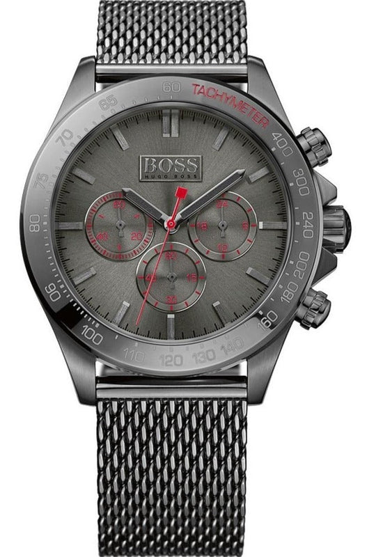  Shop Authentic Hugo Boss Talent Gunmetal Dial Grey Mesh Bracelet Watch for Men - 1513637 - Luxxuri