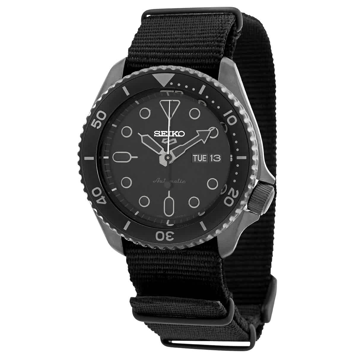  Shop Authentic Seiko 5 Sports Automatic Black Dial Black NATO Strap Watch For Men - SRPD79K1 - Luxxuri