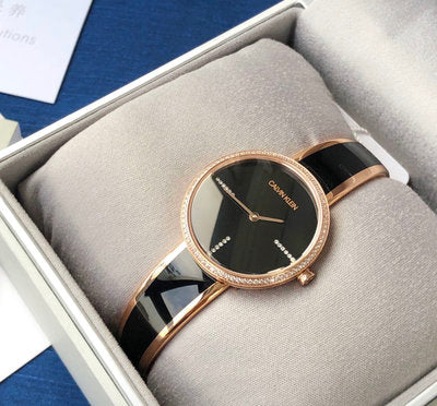  Shop Authentic Calvin Klein Seduce Black Dial Two Tone Steel Strap Watch for Women - K4E2NX1S - Luxxuri