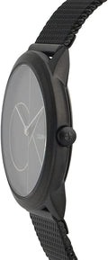  Shop Authentic Calvin Klein Minimal Black Dial Black Mesh Bracelet Watch for Women - K3M5245X - Luxxuri