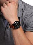  Shop Authentic Fossil Grant Chronograph Black Dial Brown Leather Strap Watch for Men - FS5241 - Luxxuri