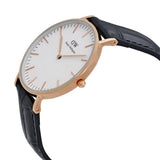  Shop Authentic Daniel Wellington Classic Reading White Dial Black Leather Strap Watch For Women - DW00100041 - Luxxuri