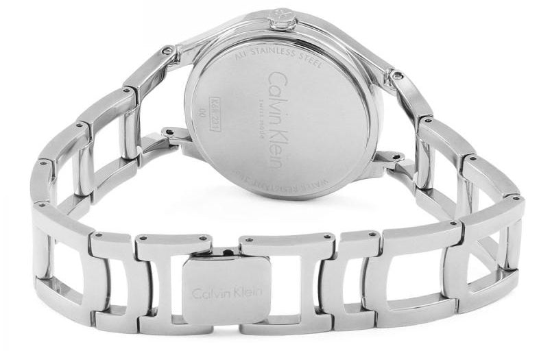  Shop Authentic Calvin Klein Class White Dial Silver Steel Strap Watch for Women - K6R23126 - Luxxuri