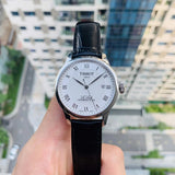  Shop Authentic Tissot Le Locle Powermatic 80 Silver Dial Black Leather Strap Watch For Men - T006.407.16.033.00 - Luxxuri