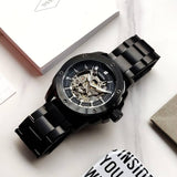  Shop Authentic Fossil Modern Machine Automatic Silver Dial Black Steel Strap Watch for Men - ME3080 - Luxxuri