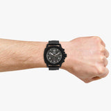  Shop Authentic Fossil Machine Chronograph Black Dial Black Steel Strap Watch for Men - FS4927 - Luxxuri