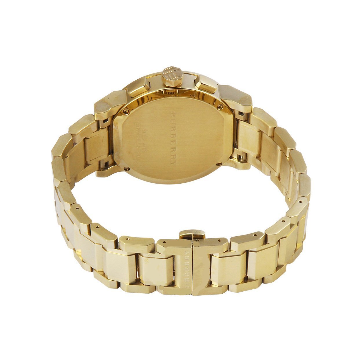  Shop Authentic Burberry The City Gold Dial Gold Steel Strap Watch for Women - BU9227 - Luxxuri
