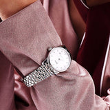 Shop Authentic Mido Baroncelli Automatic Mother Of Pearl Dial Silver Steel Strap Watch For Women - M7600.4.69.1 - Luxxuri