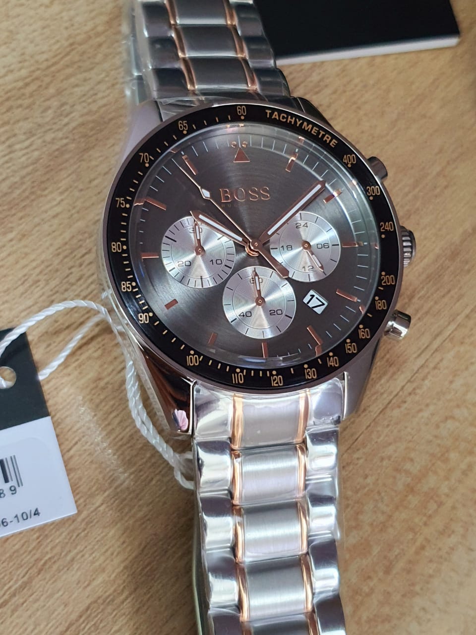  Shop Authentic Hugo Boss Trophy Chronograph Grey Dial Silver Steel Strap Watch for Men - 1513634 - Luxxuri