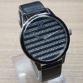  Shop Authentic Marc Jacobs Lidia Stripe Glitz Black Dial Black Leather Strap Watch for Women - MBM1166 - Luxxuri