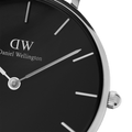  Shop Authentic Daniel Wellington Classic Petite Bondi Black Dial White Leather Strap Watch For Women - DW00100284 - Luxxuri