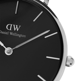  Shop Authentic Daniel Wellington Classic Petite Bondi Black Dial White Leather Strap Watch For Women - DW00100284 - Luxxuri