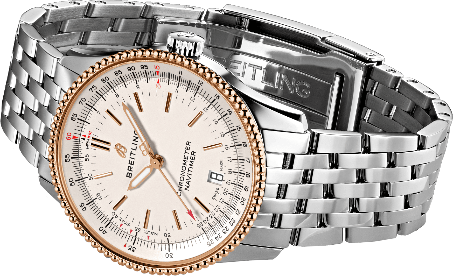  Shop Authentic Breitling Navitimer Automatic 38mm Stainless Steel Mens Watch - A17325211G1A1 - Luxxuri