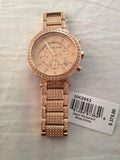  Shop Authentic Michael Kors Uptown Glam Parker Chronograph Rose Gold Dial Steel Strap Watch for Women - MK5663 - Luxxuri