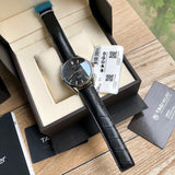  Shop Authentic Tag Heuer Carrera Automatic 41mm Black Dial Black Leather Strap Watch for Men - WAR201A.FC6266 - Luxxuri