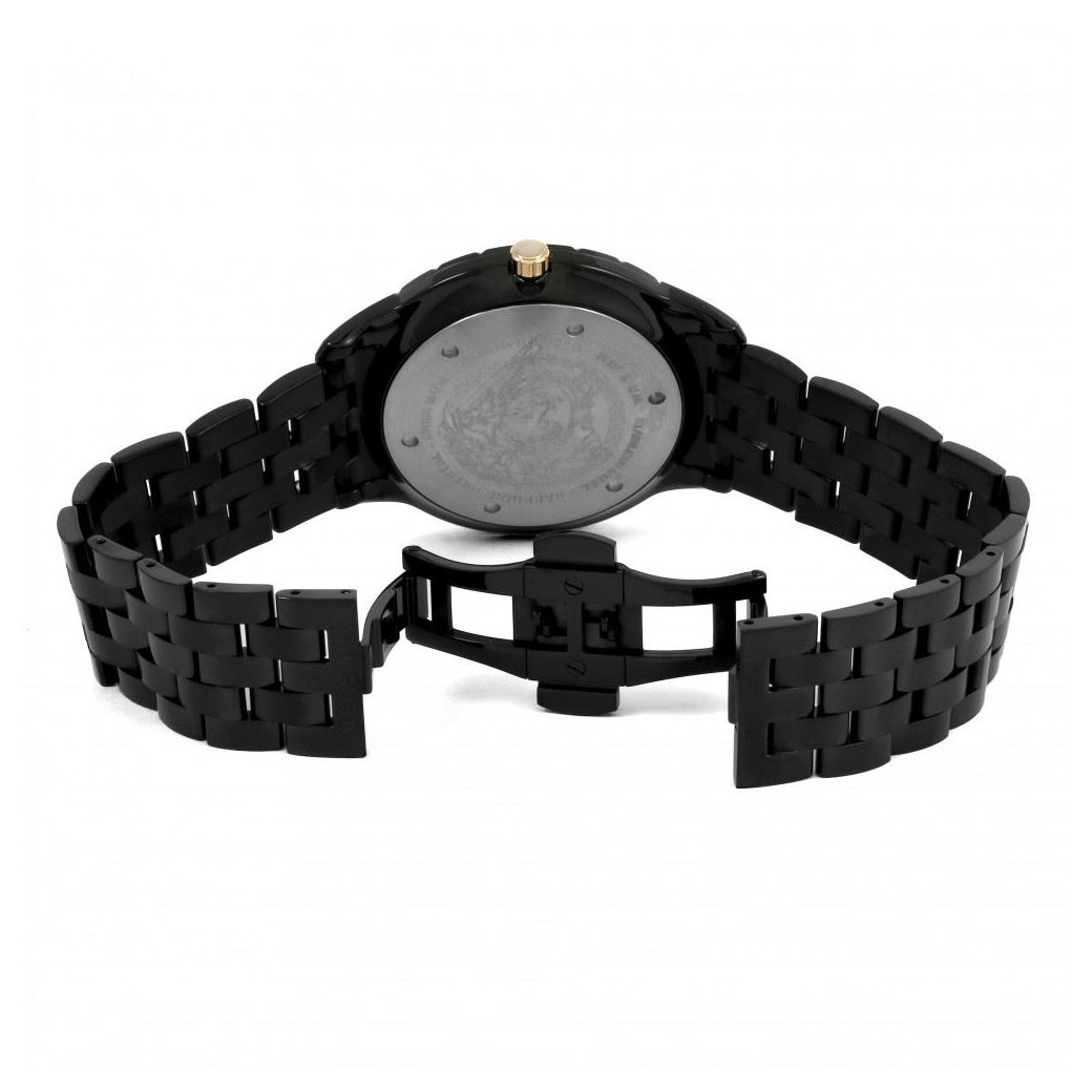  Shop Authentic Versace Univers Quartz Black Dial Black Steel Strap Watch for Men - VEBK00618 - Luxxuri