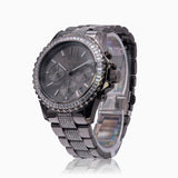  Shop Authentic Michael Kors Everest Chronograph Black Dial Grey Steel Strap Watch For Women - MK6974 - Luxxuri
