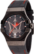  Shop Authentic Maserati Potenza 3H STR Black Dial 42mm Leather Strap Watch For Men - R8851108010 - Luxxuri