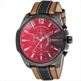  Shop Authentic Diesel Mega Chief Quartz Black Dial Two Tone Leather Strap Watch For Men - DZ4305 - Luxxuri
