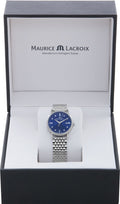  Shop Authentic Maurice Lacroix Eliros Diamonds Blue Dial Silver Steel Strap Watch For Women - EL1094-SS002-450-1 - Luxxuri