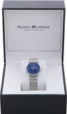  Shop Authentic Maurice Lacroix Eliros Diamonds Blue Dial Silver Steel Strap Watch For Women - EL1094-SS002-450-1 - Luxxuri