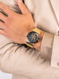  Shop Authentic Maserati Potenza Quartz Black Dial Gold Mesh Bracelet Watch For Men - R8853108006 - Luxxuri