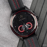  Shop Authentic Maserati Traguardo Chronograph Black Dial Black Leather Strap Watch for Men - R8871612023 - Luxxuri