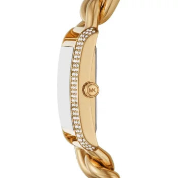  Shop Authentic Michael Kors Emery Three Hand Silver Dial Gold Steel Strap Watch For Women - Mk7300 - Luxxuri