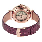  Shop Authentic Emporio Armani Meccanico Automatic Silver Dial Burgundy Leather Strap Watch For Women - AR60044 - Luxxuri