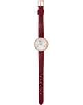  Shop Authentic Emporio Armani Rosa Two Hand White Dial Red Leather Strap Watch For Women - AR11357 - Luxxuri