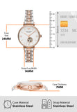  Shop Authentic Emporio Armani Gianni T-Bar Analog White Dial Two Tone Steel Strap Watch For Women - AR60019 - Luxxuri